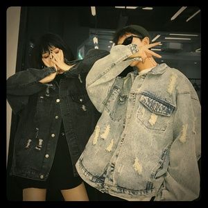 Yoomore singer embroidery double zipper destroyed